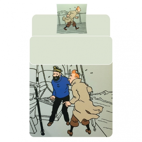 Housse de couette Rackham - Tintin et Haddock