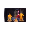 Mini figurines plomb Tintin, Haddock et Milou Cosmonaute