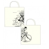 Cotton bag Tintin on bicycle