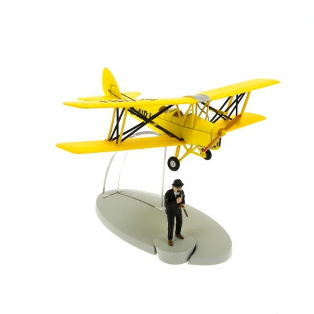 Yellow biplane