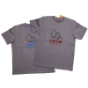 T-Shirt Tintin Bruxelles (Grey/Cherry)