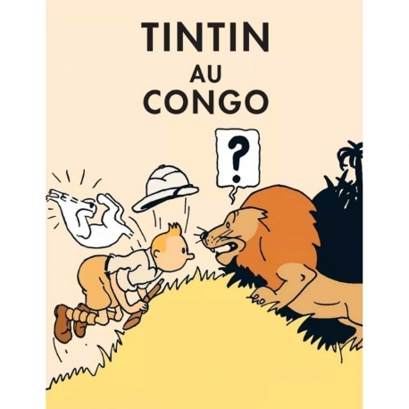 Postcard Tintin Au Congo CL