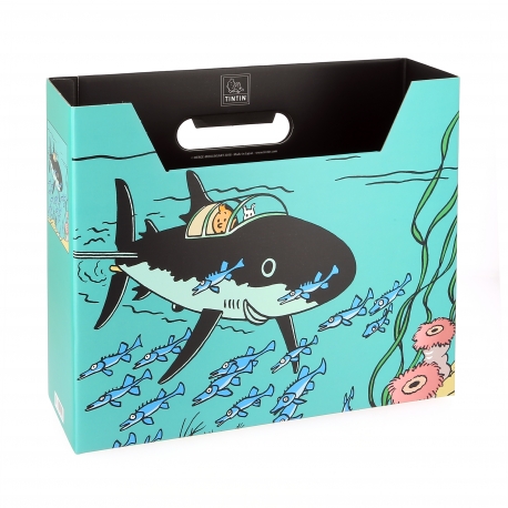 Aquivador Tintin - Submarino tubarão