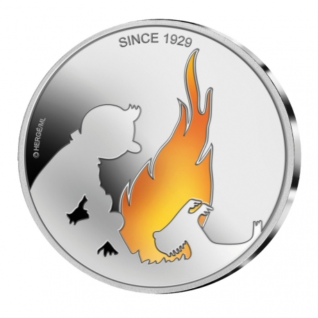 Coin 5 € Belgium Tintin 90th Anniversary