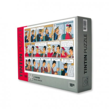 Puzzle + poster Tintin – Sticky Plaster 500