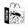Recycled paper bag Tintin Shark