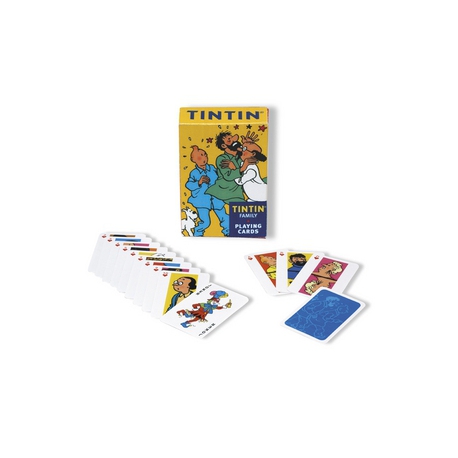 Jogo de Cartas personagens Tintin - 9 cm x 6 cm x 2 cm