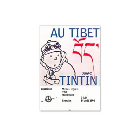Au Tibet avec Tintin Poster – Bruxelles