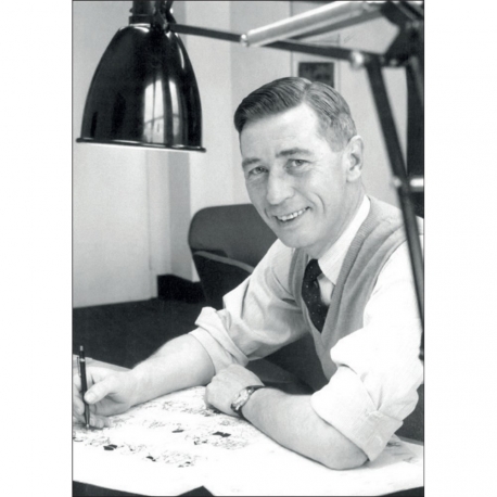 Carte Postal – Hergé, Robert Kayaert: Studio Tintin, 1958