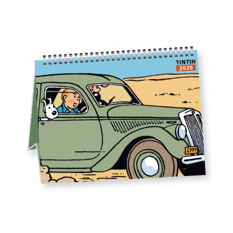 Calendário secretária Tintin 2020