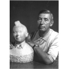 Postcard – Hergé & Tintin’s Bust