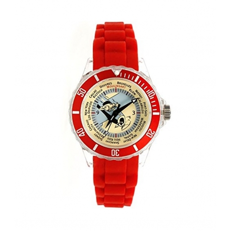 Tintin Plain Watch - Red Bracelet