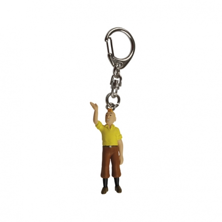 Porte-clés Tintin Salue (6cm)