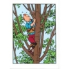 Postal duplo Tintin na Àrvore