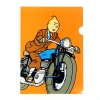 Plastic A4 folder Tintin moto
