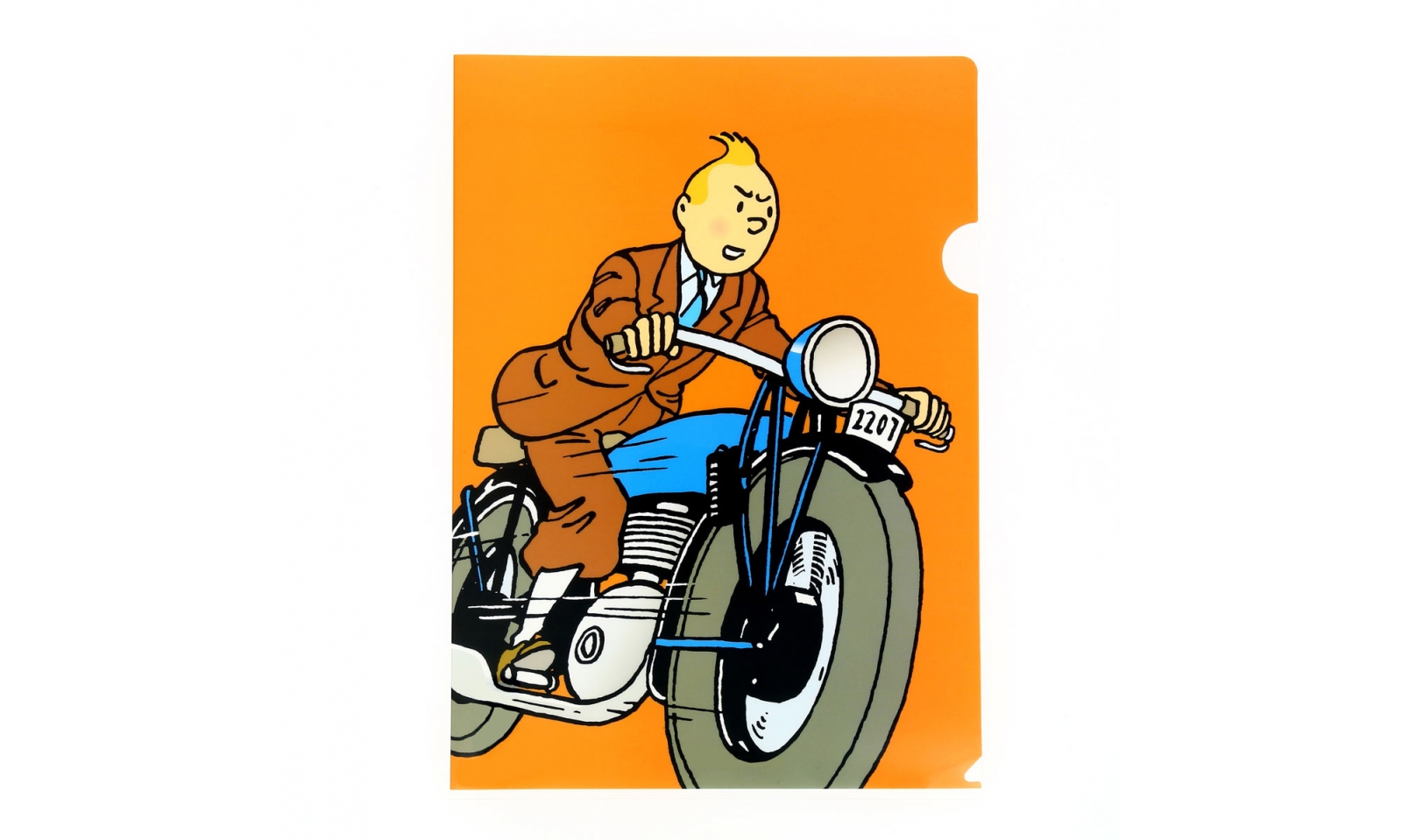 Chemise plastique A4 Tintin moto Chemise A4 Bureau Papeterie / Bureau -  Loja Tintin Lisboa