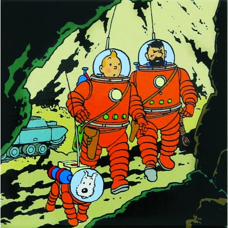 Íman TINTIN, HADDOCK & MILOU Lua