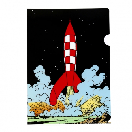 Plastic A4 folder Landing of the rocket