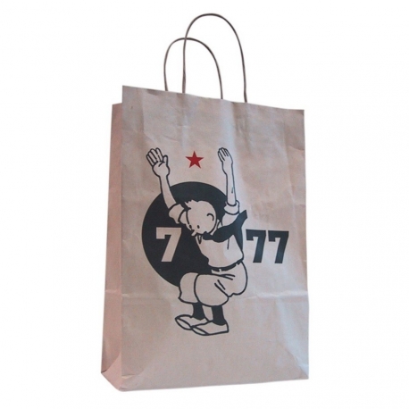 Recycled kraft paper bag Tintin 7 - 77