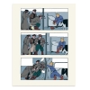 Tintin Soviets Lithographic prints - Night scene x5