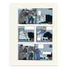 Tintin Soviets Lithographic prints - Night scene x5