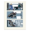 Tintin Soviets Lithographic prints - Night scene x5
