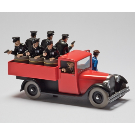 Le camion de police - "Tintin en Amérique" (1945)