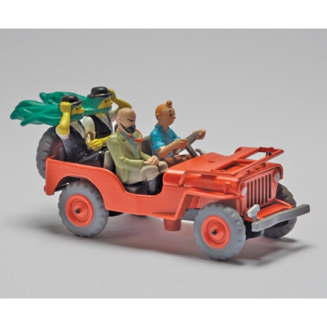 La Jeep rouge - "Tintin au pays de l'or noir" (1950)