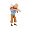 Tintin brings back Snowy (8 cm)