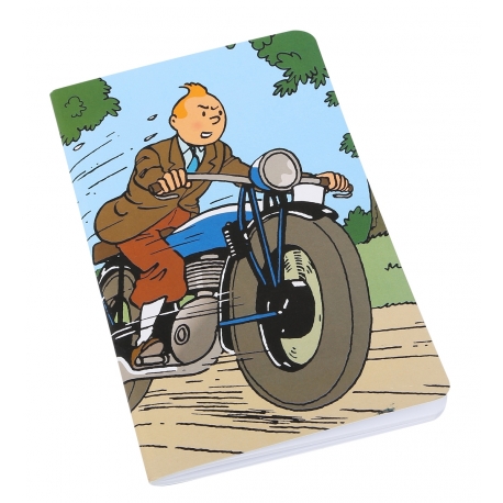 Carnet de note - Tintin à Moto