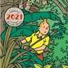 Calendário secretária 2021 Tintin (13.5 x 13.5 cm)