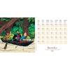 Calendário secretária 2021 Tintin (13.5 x 13.5 cm)