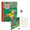 Agenda (21x16 cm) + Calendário (13.5 x 13.5 cm) 2021 Tintin