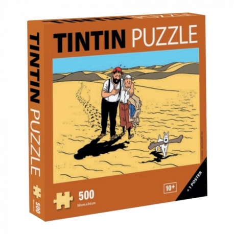 Puzzle + poster Tintin - The Land of Thirst 500