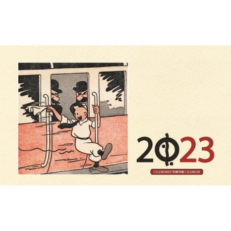 Calendário secretária 2023 Tintin (21x12.5 cm)