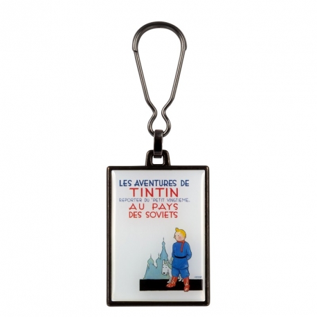 Porte-clés en métal - Tintin au pays des Soviets