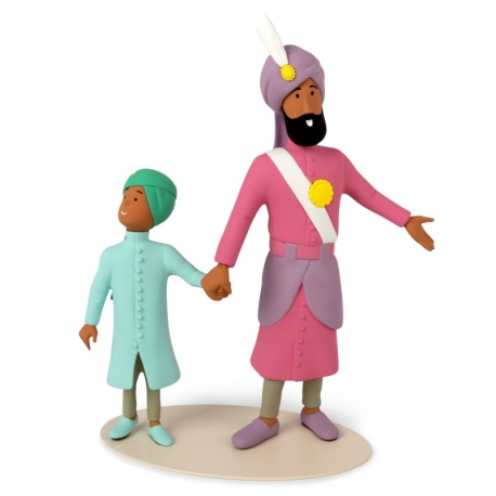 20 - Statue Maharaja and his son 29cm