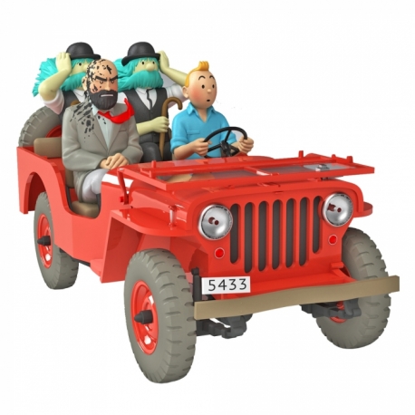 Veículo Tintin N°47 - Jeep Willys MB 1943 do deserto 1/24