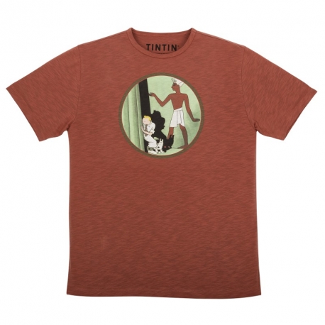 T-shirt - cara Tintin - branca