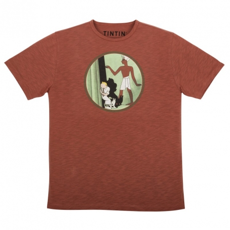 T-shirt - visage Tintin - blanc