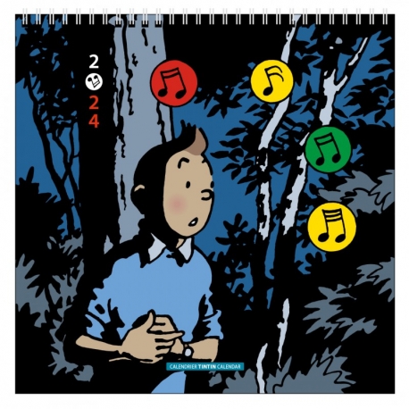 Calendrier 2024 Tintin (30x30 cm)