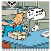 Calendrier 2024 Tintin (30x30 cm)