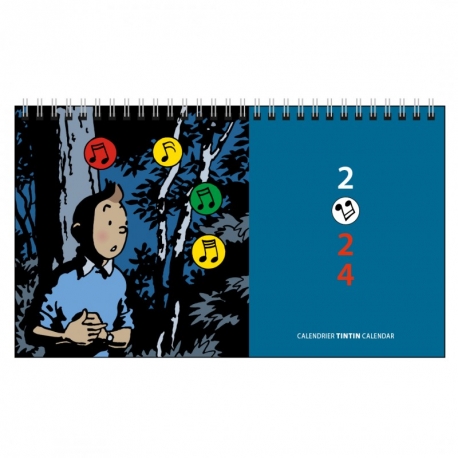 Tintin 2024 desk calendar (21x12.5 cm)