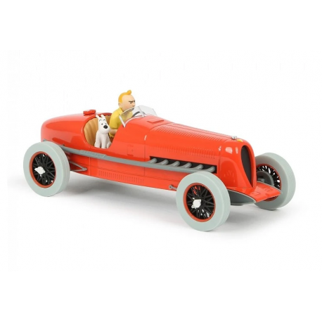 Voiture Tintin N°1 - Le Bolide Rouge Amilcar 1/24