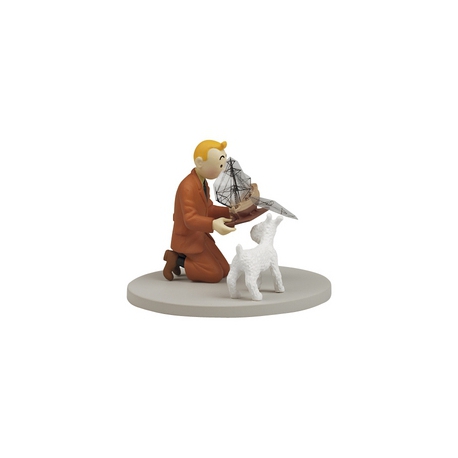 Tintin segurando do Licorn - Cena 16