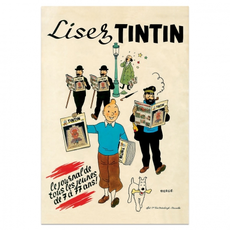 Lisez Tintin Poster