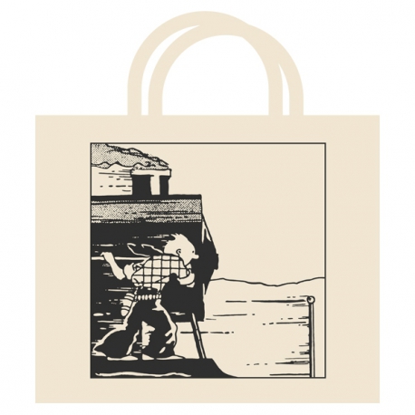 Bag cotton Tintin train