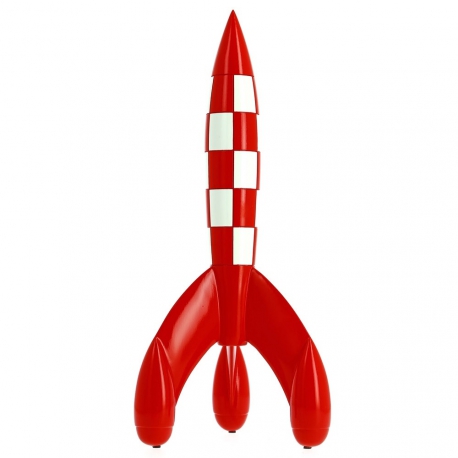 Resin Moon Rocket Tintin 90cm