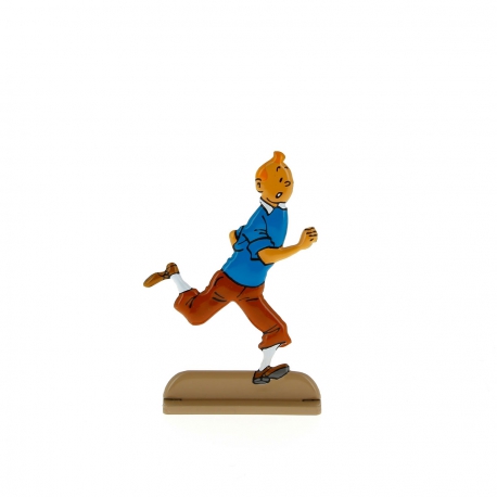 Tintin running happily