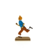 Tintin court avec joie